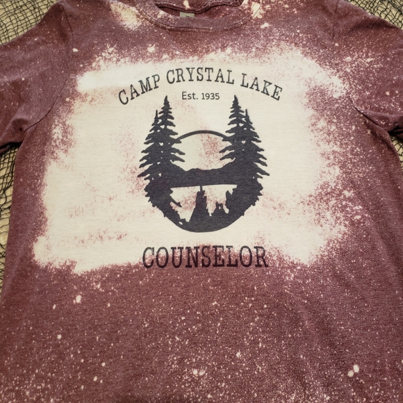 Camp Crystal Lake Counselor Bleached T-Shirt - Picture 2 of 4